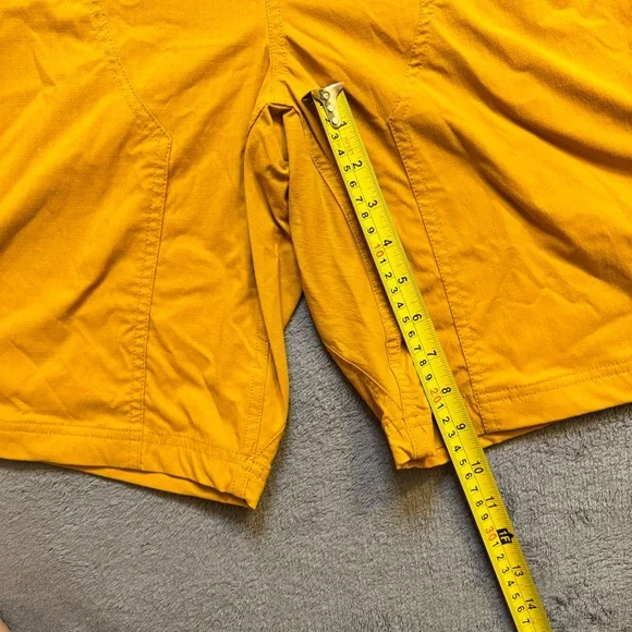Duluth Trading Co Women's Heirloom Garden Bib Overall Shorts XXL Mustard Yellow - Picture 15 of 15